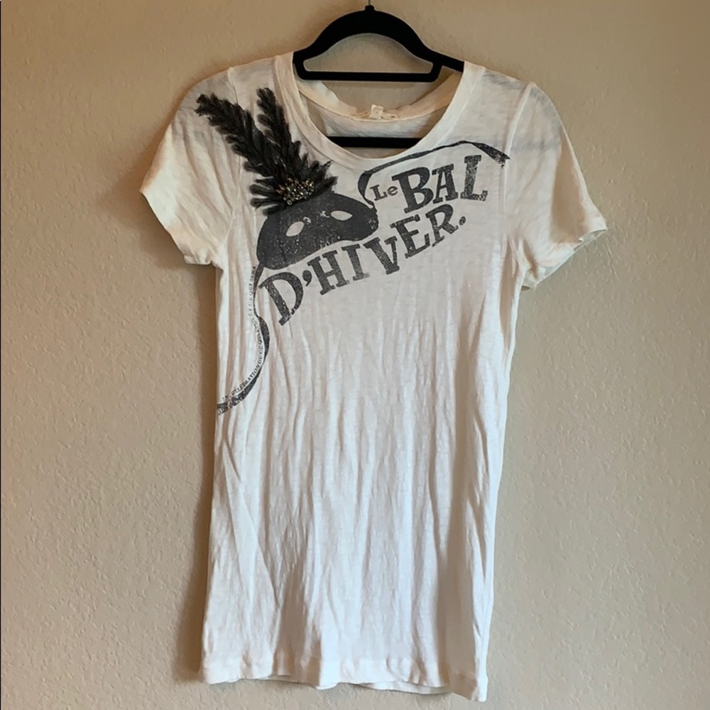 J. Crew Tee Shirt Jeweled Super Cute Large